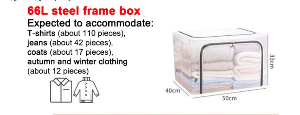 Steel Frame Foldable Storage box