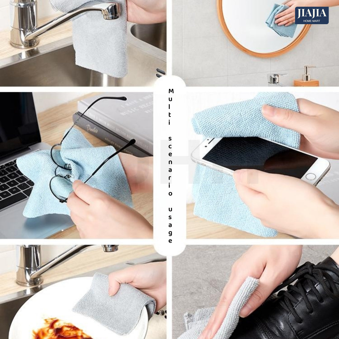 SG 20pcs Micro Fiber Cloth/ Kitchen Table Cloth/ Reusable Multipurpose Cleaning Towel/ Car Wash Cloth/ Disposable