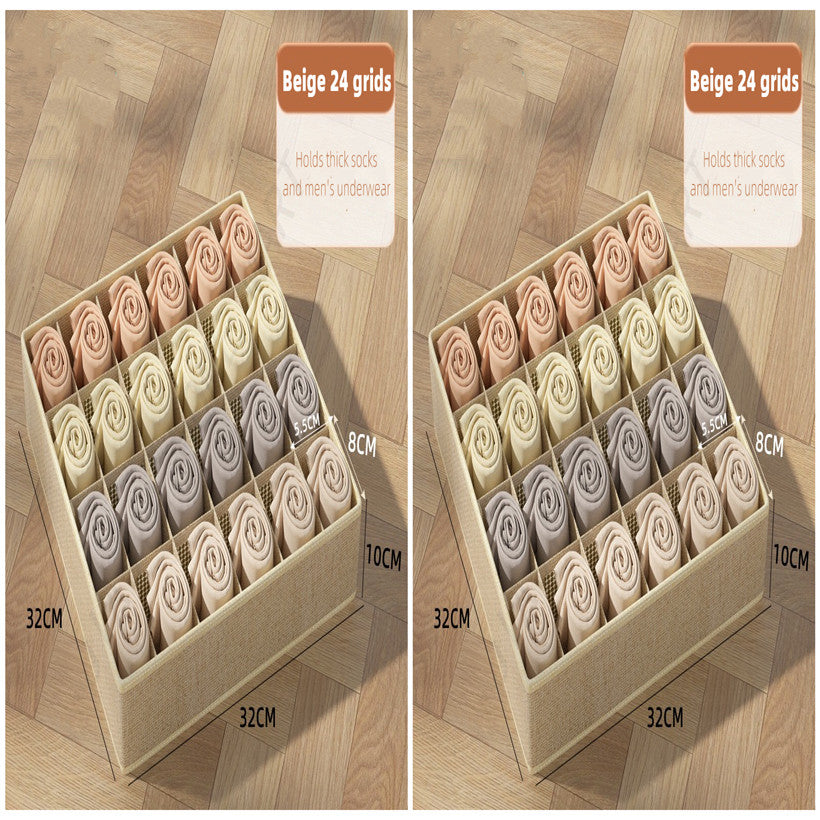 SG In Stock Underwear Socks Bra Storage Organizer Thick Fabric Material