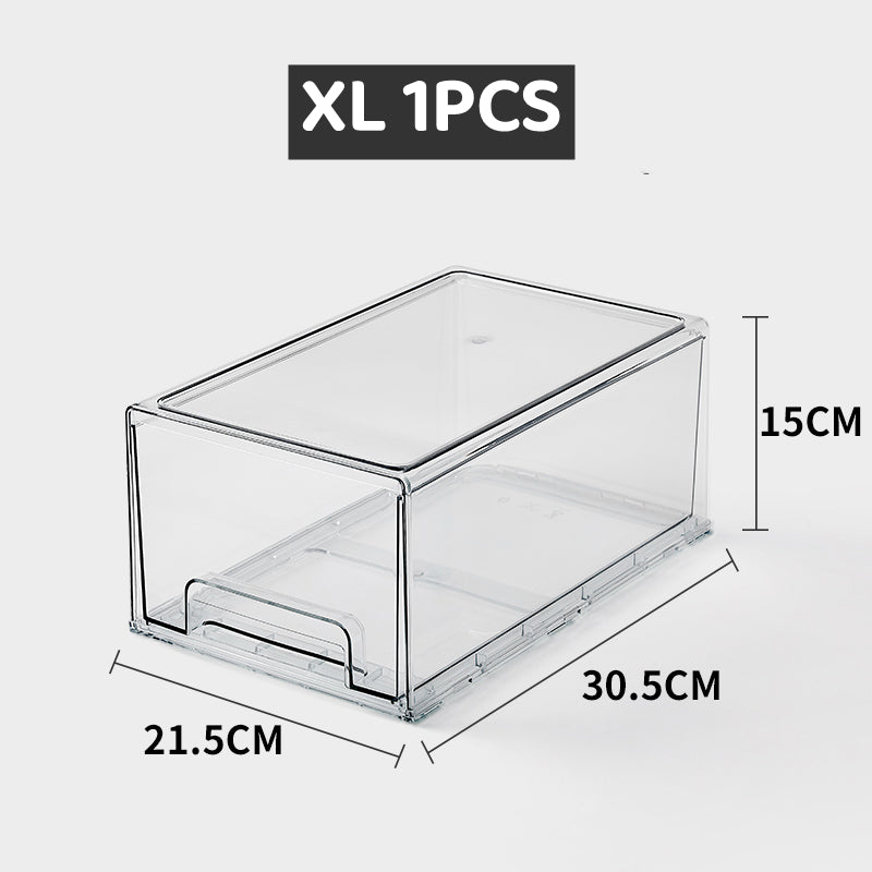 Stackable Transparent Acrylic Drawer Organizer Storage Box