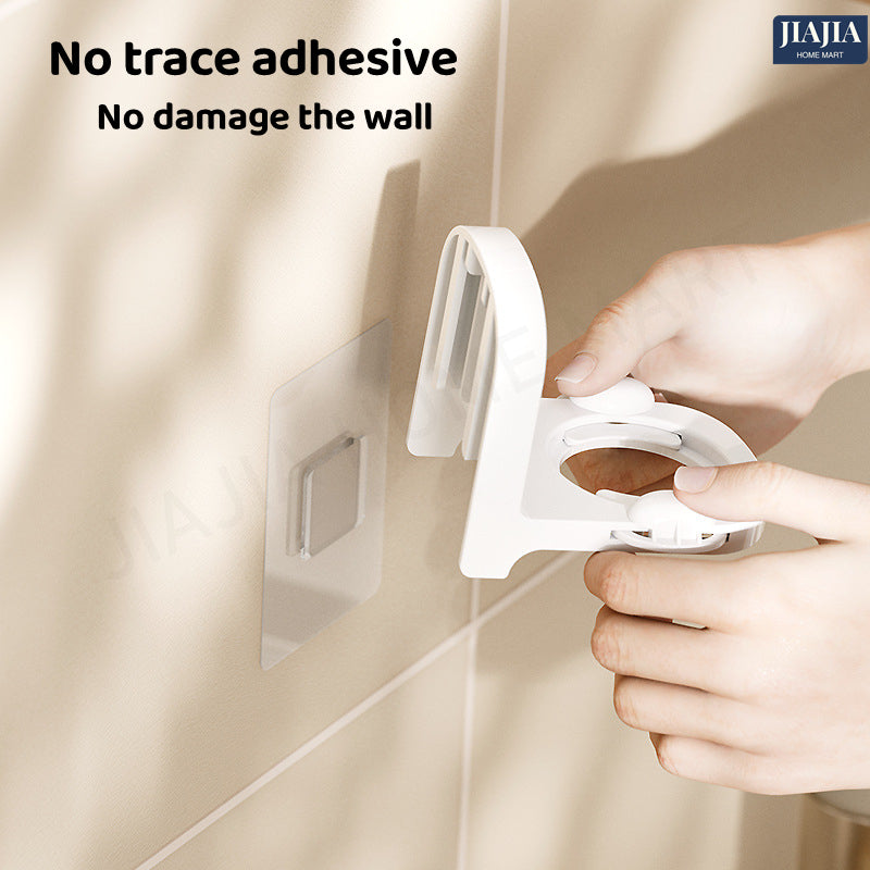 Wall Mounted Shampoo Bottle Holder Adjustable Mouth Size Heavy Duty