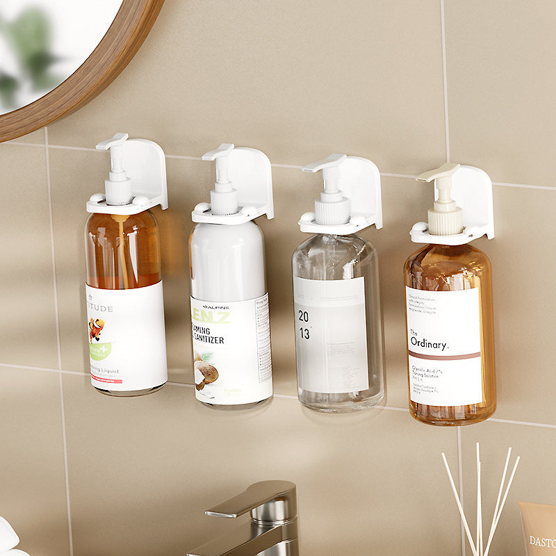 Wall Mounted Shampoo Bottle Holder Adjustable Mouth Size Heavy Duty