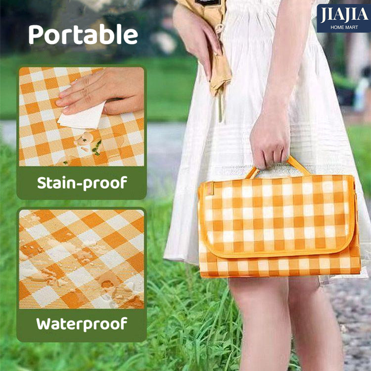 Foldable Picnic Beach Mat Waterproof with Thickened Material