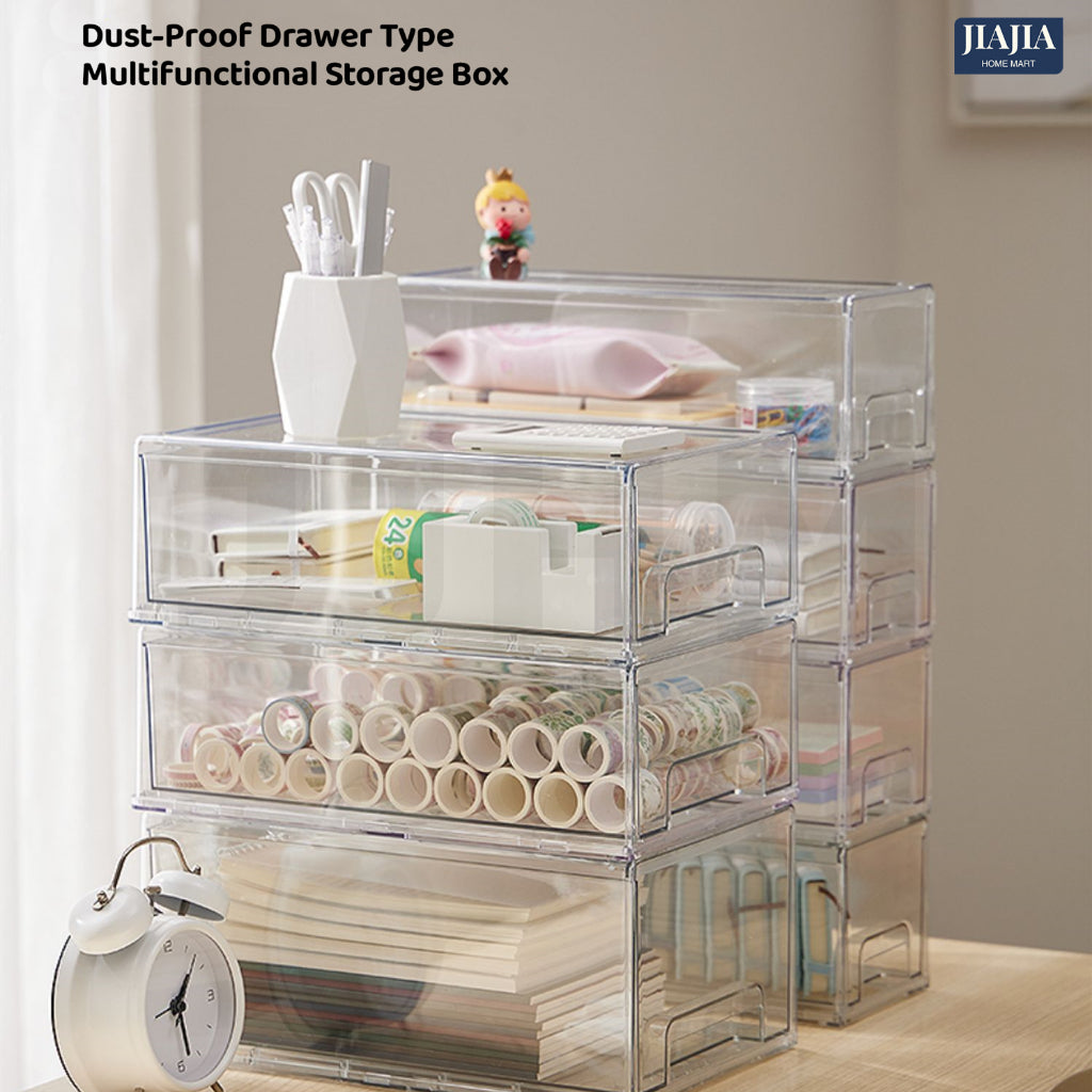 Stackable Transparent Acrylic Drawer Organizer Storage Box