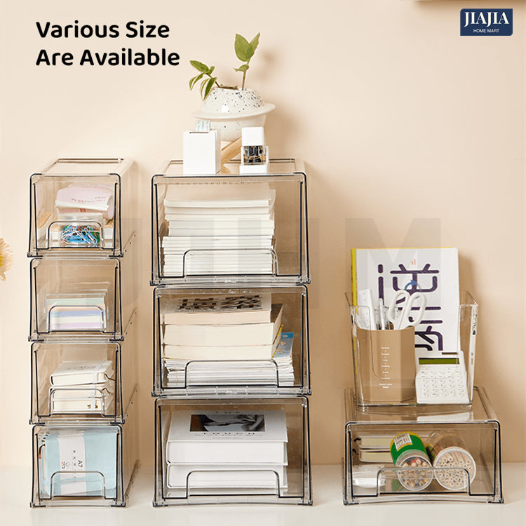 Stackable Transparent Acrylic Drawer Organizer Storage Box