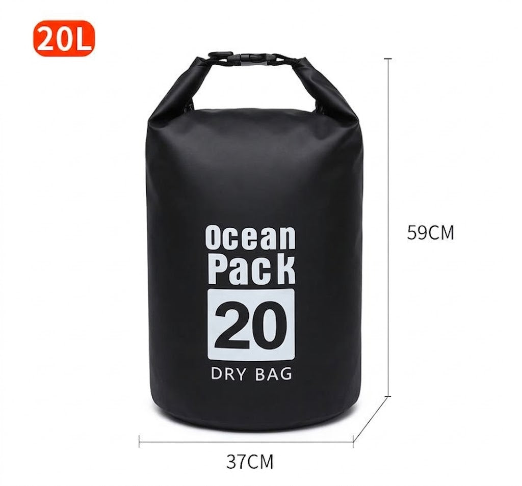 [SG] Waterproof Dry Bag Backpack Professional Ocean Pack 防水袋 Large Size Hiking Diving Bag Travel Outdoor Sling Shoulder Bag Swimming Kayaking Rafting Camping Beach Fishing Watersports Roll Top Dry Sack Large Capacity Storage Bag Men Women