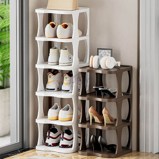 SG Stock Multi-Layer Shoe Rack Plastic Simple Shoe Racks Space Saving DIY Shoe Organizer 鞋架