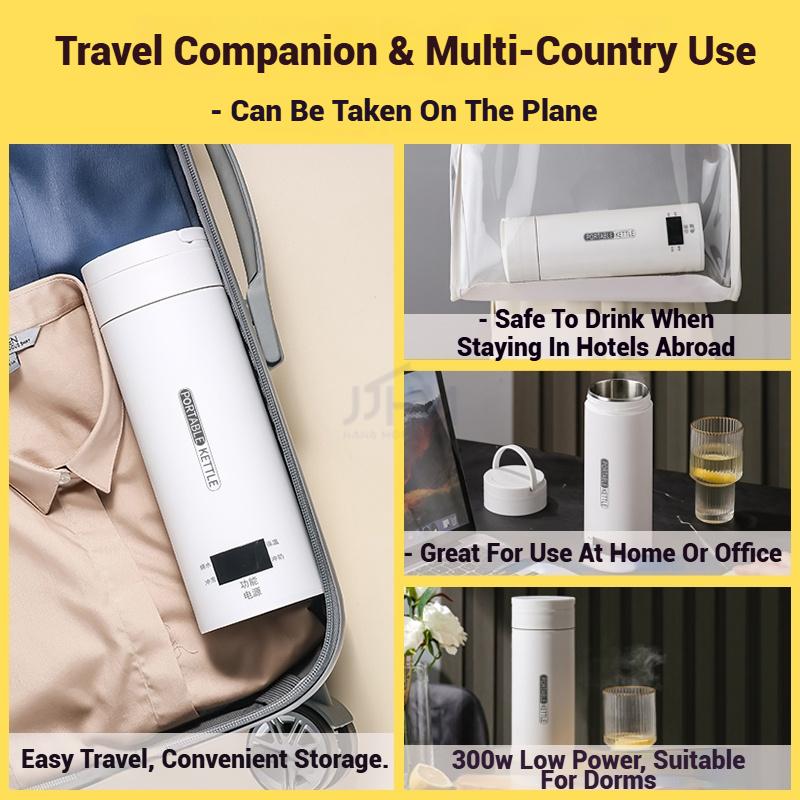 SG Local[upgrade 316] - 500 ml  Portable electric kettle Keep Warm Smart Water Kettle Dispenser Travel Mini Instant Heat Water Portable Desktop Water Dispenser Thermoregulation Smart Kettle