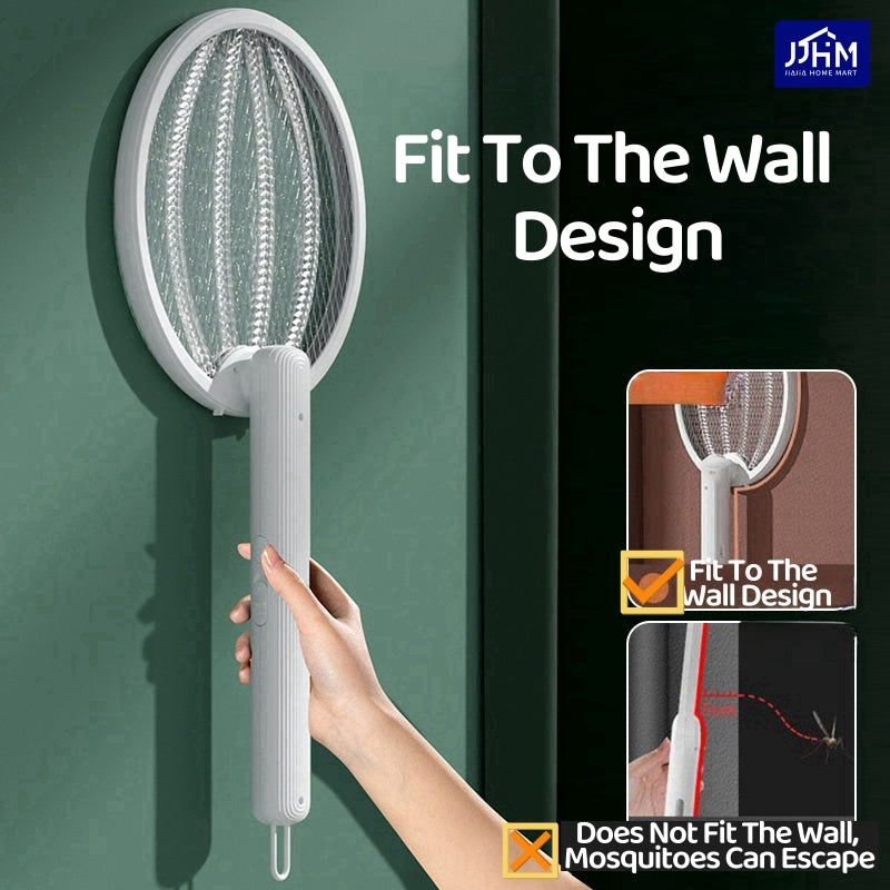 [2025 Ver] Update 3in1 Electric Insect Mosquito Racket Mosquito Swatter Killer USB Rechargeable LED Lamp