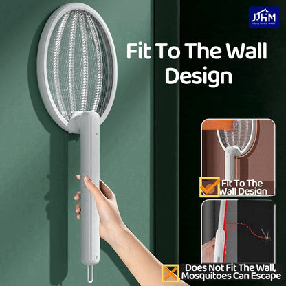 [2025 Ver] Update 3in1 Electric Insect Mosquito Racket Mosquito Swatter Killer USB Rechargeable LED Lamp