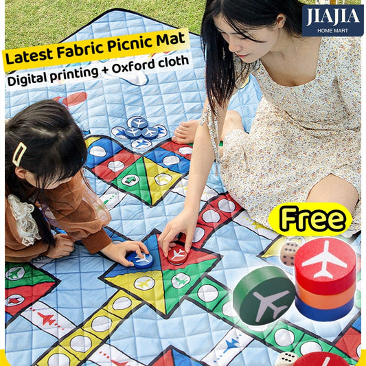 Flying Chess Picnic Beach Mat with Waterproof Material