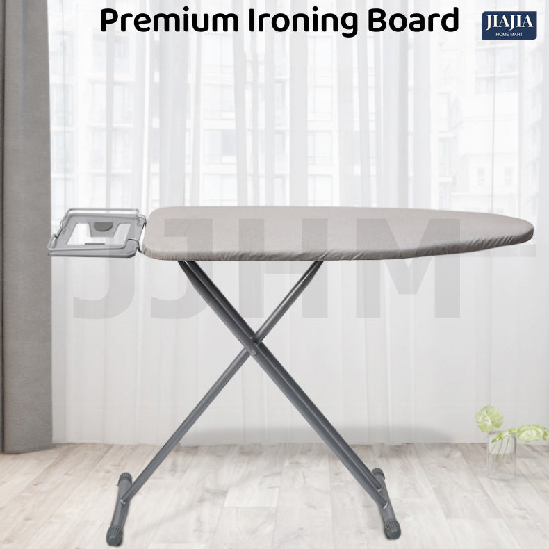 SG Foldable Standing Iron Board Premium Cotton Cover with Adjustable Heights Ironing Board