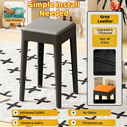 Stackable Stool Stacking chair Simple Installation Furniture Seat SG