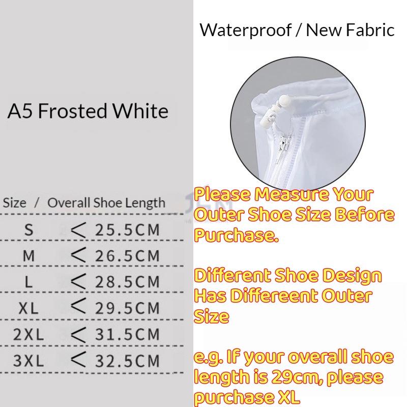 【SG Seller】 Rain Boot Outdoor Walking Travel Reusable Anti-Slip Durable PVC Waterproof Rain Shoes Cover