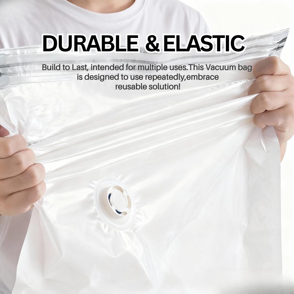 <Pumpless> Vacuum Bag Compression Bag No Need Pump Reusable Travel Clothes Storage Bag Seal Bags