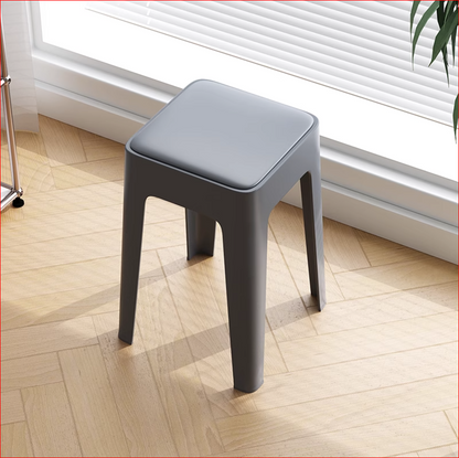 【SG Seller】4PCS Upgrade Sofa Base Stackable Plastic Stool Chair Dining Chair Set of Living Room Round Stool Kitchen Stool Multi-Colour Options