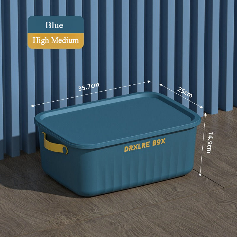 SG Storage box sundries snacks toys clothes storage box desktop living room wardrobe study home plastic cabinet