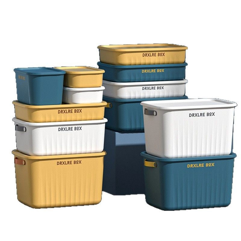 SG Storage box sundries snacks toys clothes storage box desktop living room wardrobe study home plastic cabinet