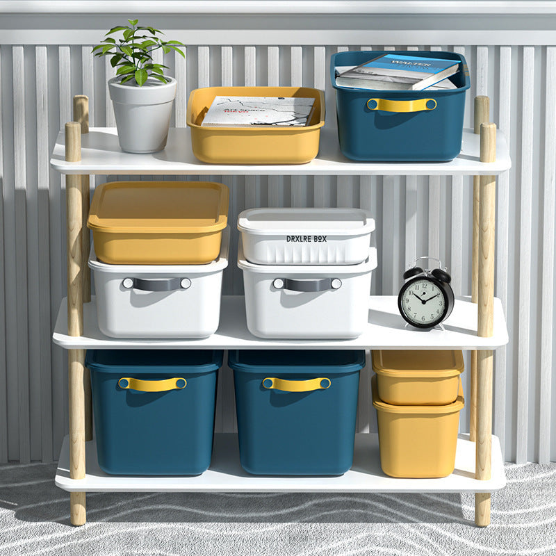 SG Storage box sundries snacks toys clothes storage box desktop living room wardrobe study home plastic cabinet