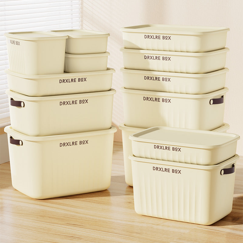 SG Storage box sundries snacks toys clothes storage box desktop living room wardrobe study home plastic cabinet