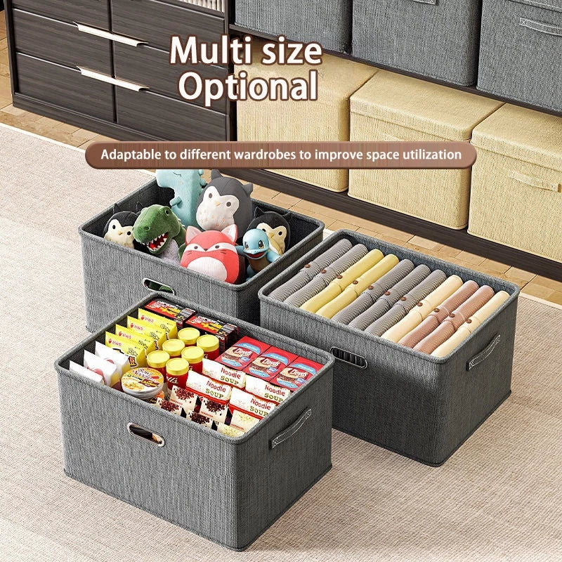 <Buy 5 Free 1> Folding storage box clothes storage box household fabric sorting box wardrobe clothes quilts, layered storage basket