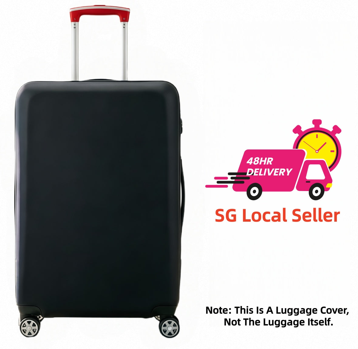 [NDD SG] Thick Dustproof Luggage Cover cartoon Elastic Stretchable Travel Suitcase Protector Line Bear Snoopy Luggage Cover Travel Suitcase Protective Cover 18-32 Inch Thick Elastic Dust Covers Travel Accessories Luggage Supplies