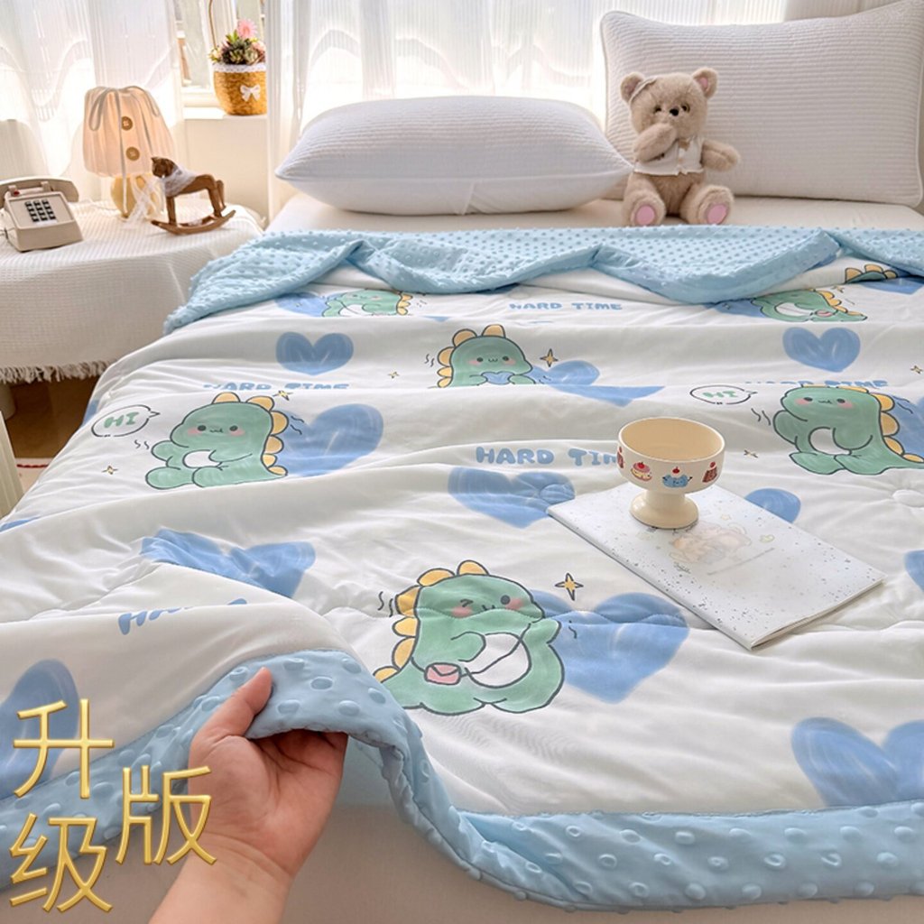 Children  Aerocool Reversible Cooling Aircon Children Blanket Instant Cool Touch Lightweight Breathable Soft Blanket