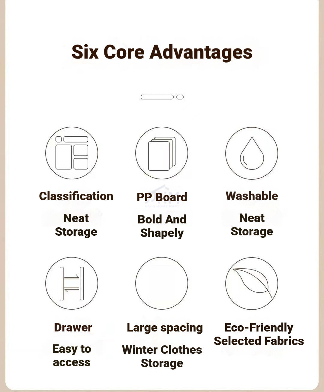 <Buy 4 Free 1> No-Flimsy Fabric Foldable 6/7/9 Grids Clothes Organizer Mesh Jeans Pant Storage Organizer Compartment
