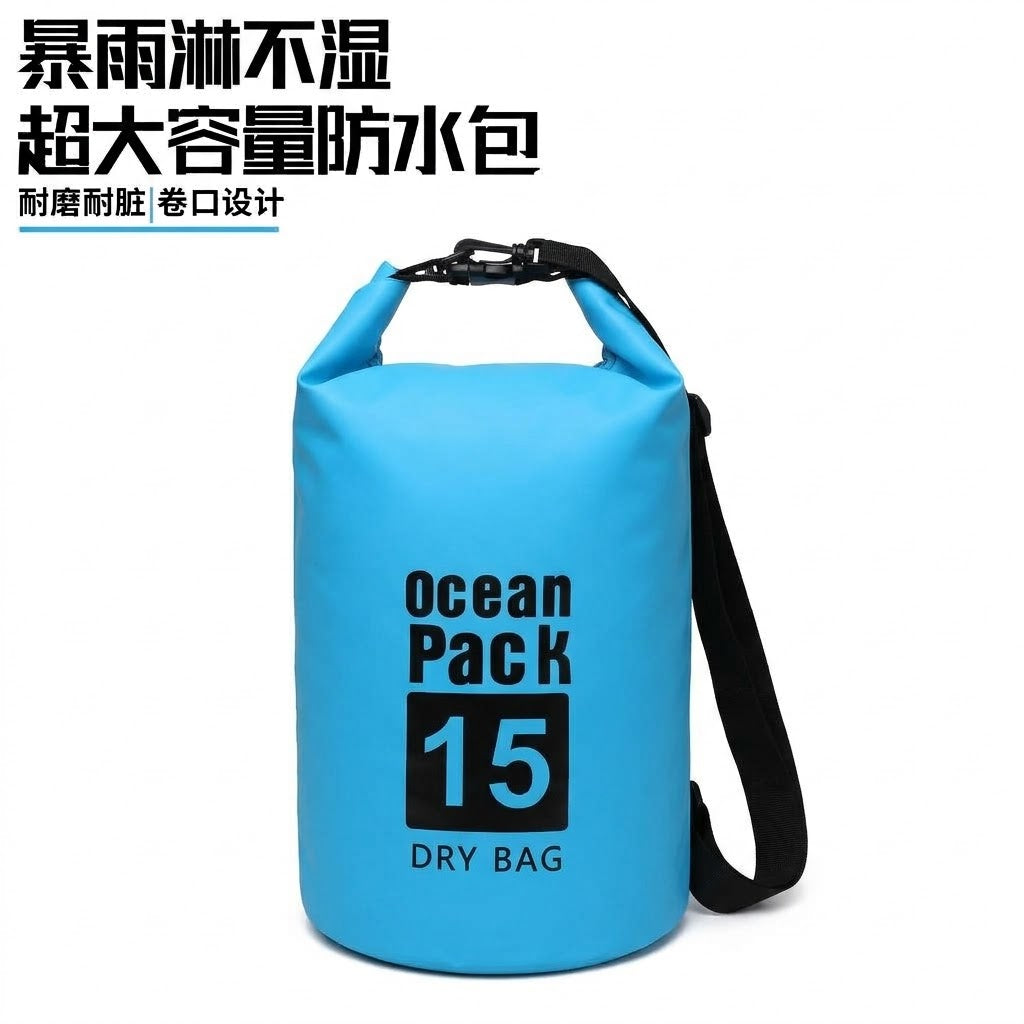 [SG] Waterproof Dry Bag Backpack Professional Ocean Pack 防水袋 Large Size Hiking Diving Bag Travel Outdoor Sling Shoulder Bag Swimming Kayaking Rafting Camping Beach Fishing Watersports Roll Top Dry Sack Large Capacity Storage Bag Men Women