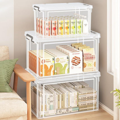 NND Transparent Storage Box Extra Large Thick Plastic Storage Box Household Clothes Toy Storage Box With Lid