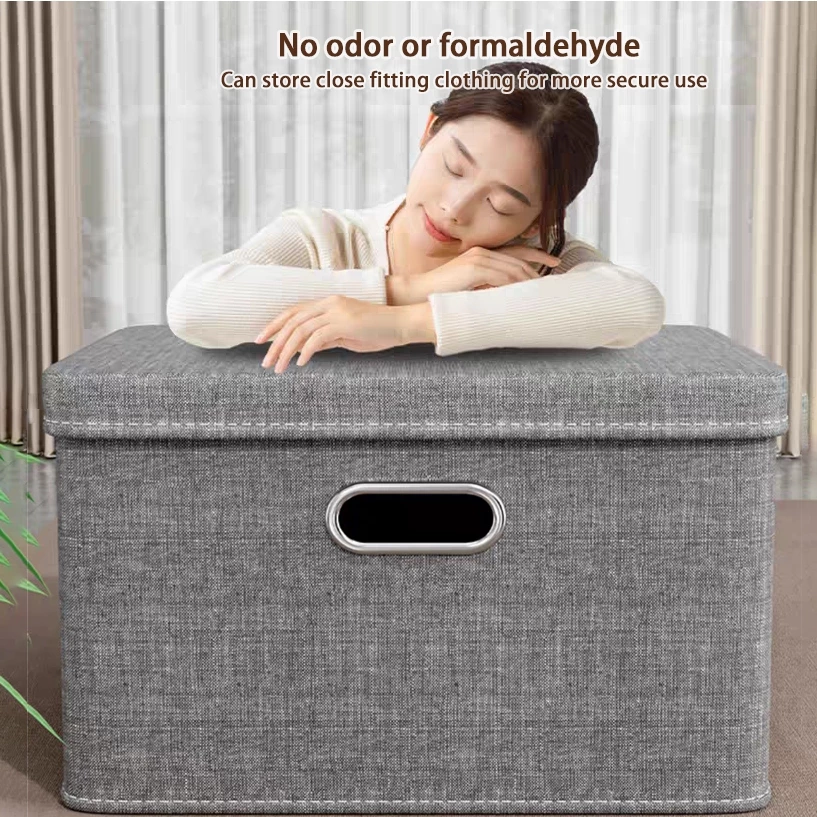 <Buy 5 Free 1> Folding storage box clothes storage box household fabric sorting box wardrobe clothes quilts, layered storage basket