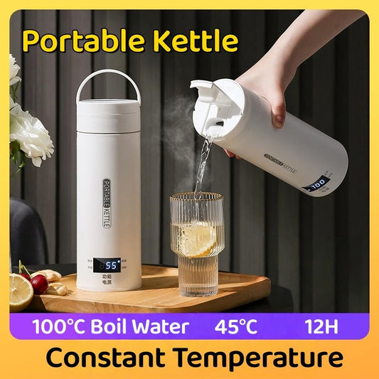SG Local[upgrade 316] - 500 ml  Portable electric kettle Keep Warm Smart Water Kettle Dispenser Travel Mini Instant Heat Water Portable Desktop Water Dispenser Thermoregulation Smart Kettle
