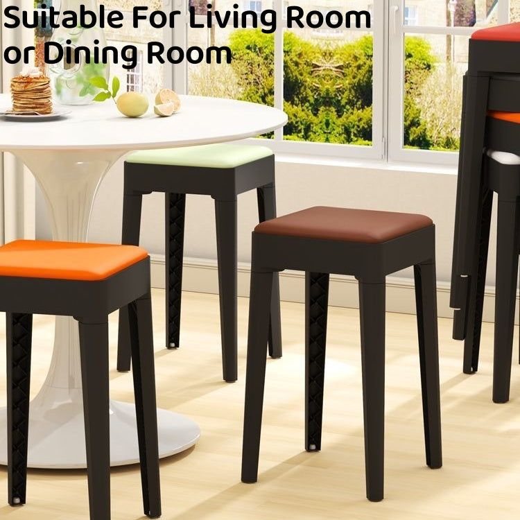Stackable Stool Stacking chair Simple Installation Furniture Seat SG