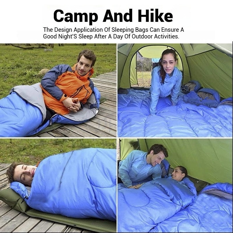 【NDD SG】Outdoor Sleeping Bags Kid Camping Sleep Bag Envelope Hooded/Portable Hiking Camping Sleeping Mat Travel Quilt露营睡袋