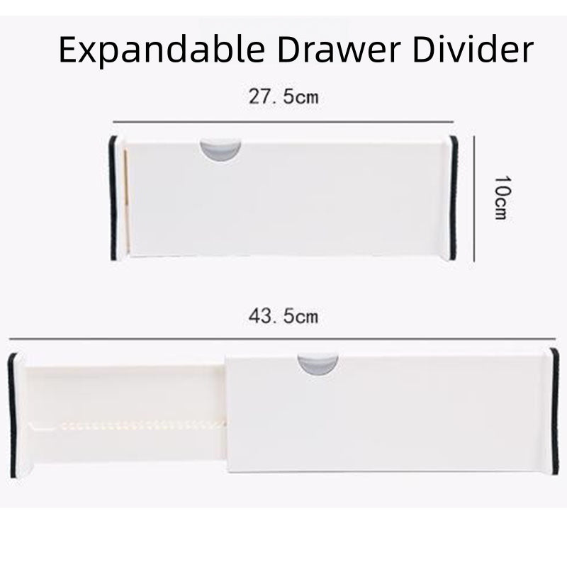 Expandable Drawer Divider Adjustable Kitchen Drawer Organizer DIY Storage Box Separator Wardrobe Closet Partition Board