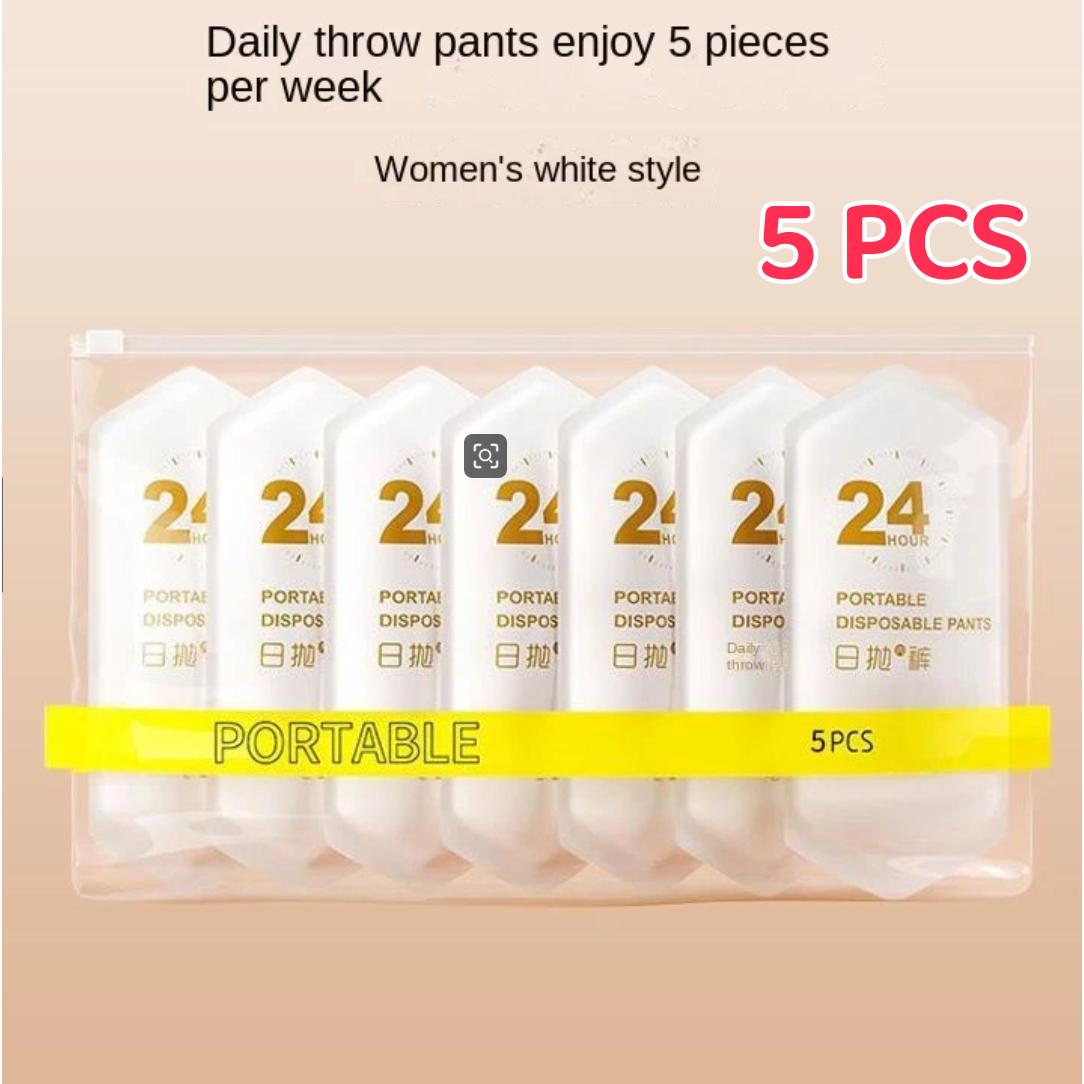 SG 5/10/20pcs Disposable Panties Ladies Sterile Travel Business Trip Shorts Portable Pregnant Women Postpartum Women Disposable Panties Ladies Disposable Underwear Seamless Cotton Travel Plus Size Maternity Confinemen Women Disposable Panties Ladies