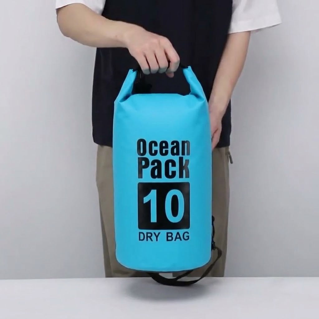 [SG] Waterproof Dry Bag Backpack Professional Ocean Pack 防水袋 Large Size Hiking Diving Bag Travel Outdoor Sling Shoulder Bag Swimming Kayaking Rafting Camping Beach Fishing Watersports Roll Top Dry Sack Large Capacity Storage Bag Men Women
