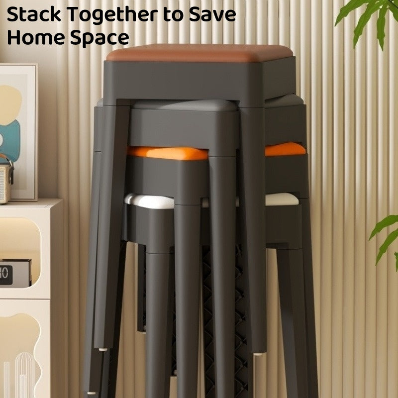Stackable Stool Stacking chair Simple Installation Furniture Seat SG