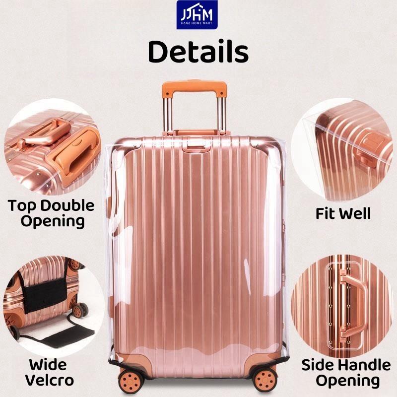 SG PVC Luggage Transparent Cover - Waterproof Plastic Protector Suitcase & Bag Travel 20 24 26 28 30 Inch