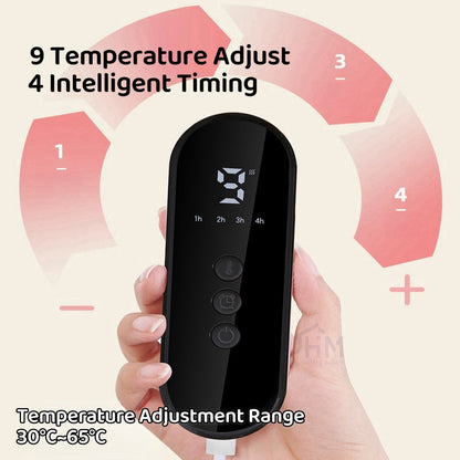 SG Electric Heating Pad Back Neck Massager Menstrual Pain Relief Travel Shoulder Waist Arm Warm Stomach Massage Heat