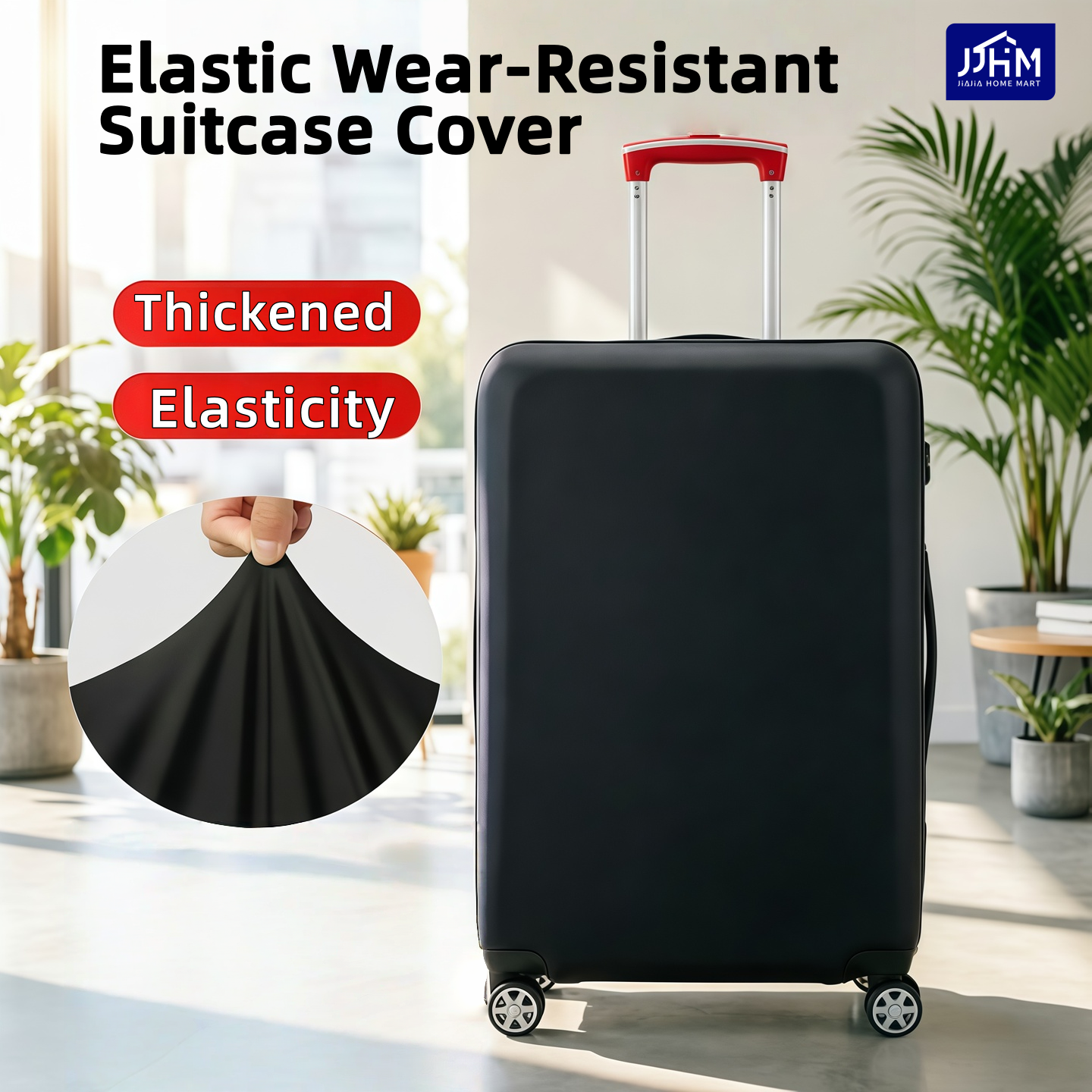 [NDD SG] Thick Dustproof Luggage Cover cartoon Elastic Stretchable Travel Suitcase Protector Line Bear Snoopy Luggage Cover Travel Suitcase Protective Cover 18-32 Inch Thick Elastic Dust Covers Travel Accessories Luggage Supplies