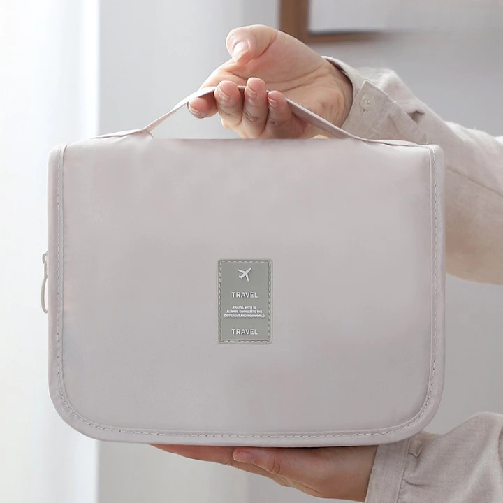Foldable toiletry travel bag hanger bag high quality water proof pouch makeup organizer upgrade size