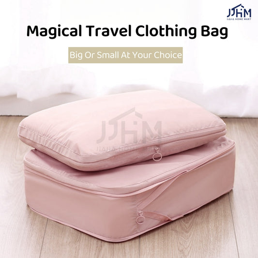 🔥SG stock🔥4pcs Set Travel Storage Bag Compression Luggage Storage Bag/Compression packing cube/Packing Cube/Packing Cubes