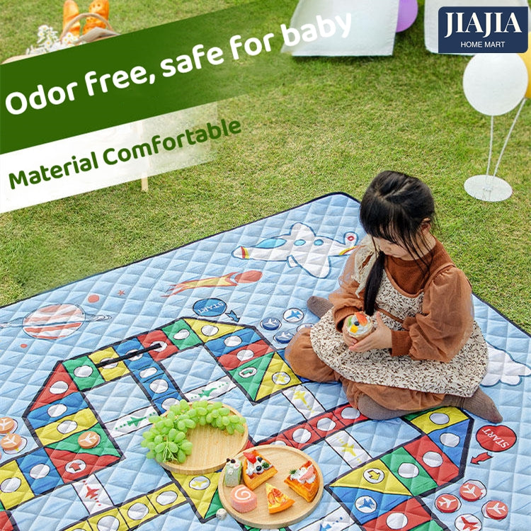 Flying Chess Picnic Beach Mat with Waterproof Material