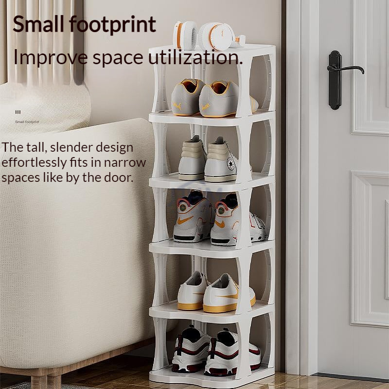 SG Stock Multi-Layer Shoe Rack Plastic Simple Shoe Racks Space Saving DIY Shoe Organizer 鞋架