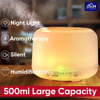 [1.99 NND]500ML Air Humidifier Usb Household Aromatherapy Machine Ultrasonic Spray Large Capacity Ultrasonic Humidifier Aroma Diffuser.LED Light
