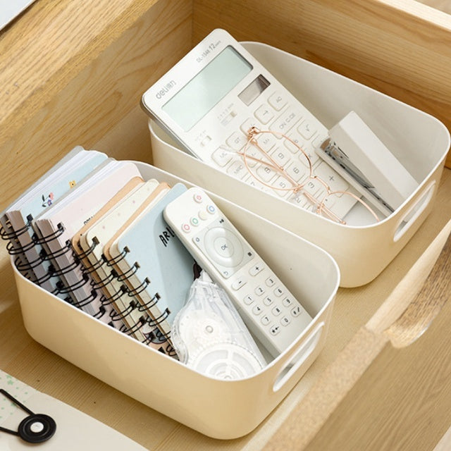 Ready Stock Stackable Storage Box Dustproof With Lid Makeup Toys Home Cabinet Organizer Kitchen Sorting Container