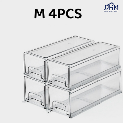 <Buy 3 Free 1> Premium Acrylic Medicine box family drawer type large capacity multi-layerem ergency First Aid Box Kit Japanese house