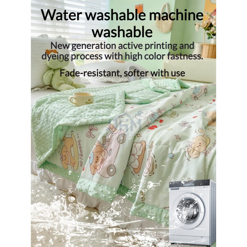 Children  Aerocool Reversible Cooling Aircon Children Blanket Instant Cool Touch Lightweight Breathable Soft Blanket