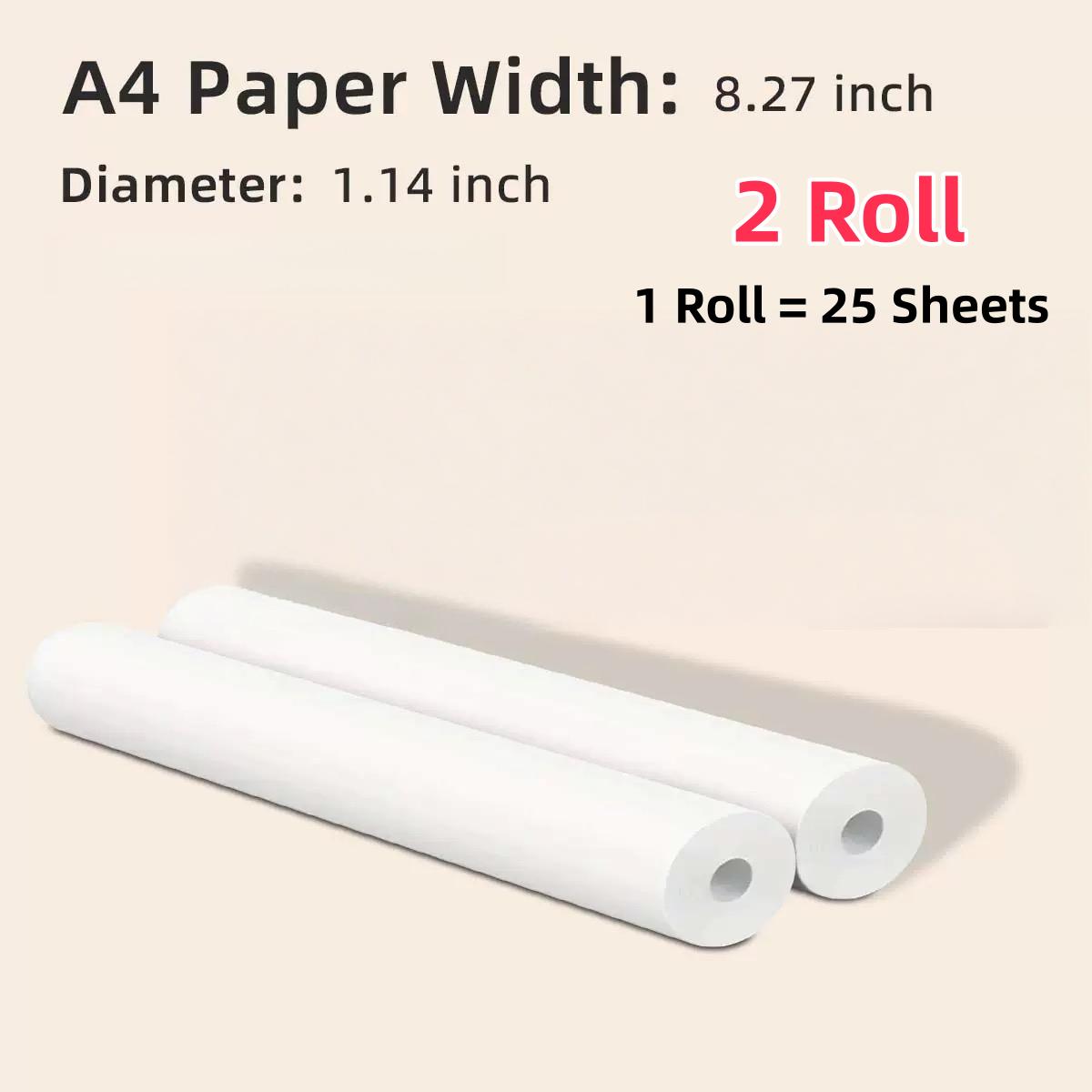 【Support A4 Size】Portable A4 Thermal Printer,DPI Wireless Bluetooth Thermal Printer,Compatible With A5/B5/Letter
